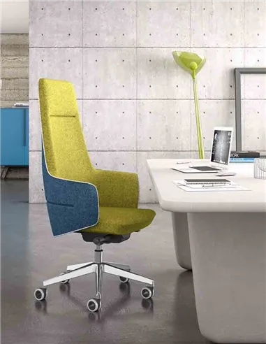 Крісло LEYFORM OPERA 2900 для керівника, тканинне, двокольорове