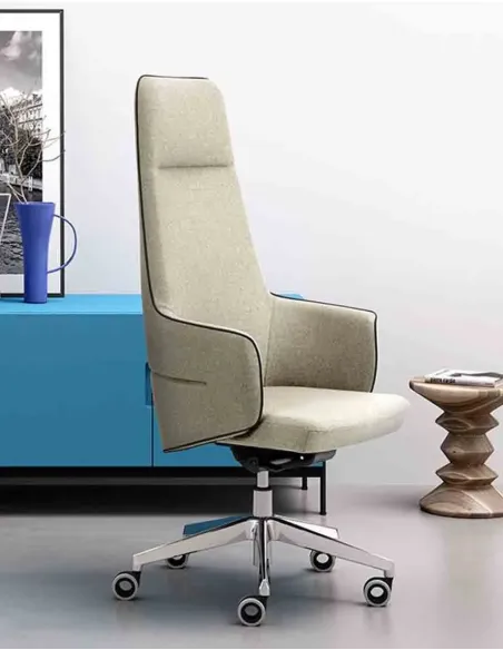Крісло LEYFORM OPERA 2900 для керівника, тканинне, двокольорове