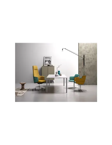 Крісло LEYFORM OPERA 2900 для керівника, тканинне, двокольорове