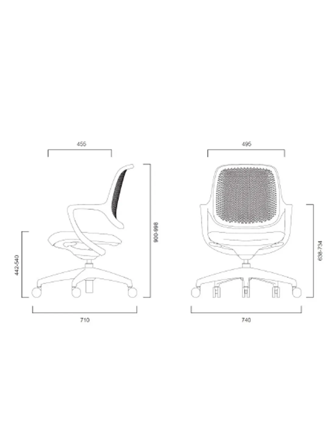 Крісло LEYFORM OPERA 2900 для керівника, тканинне, двокольорове