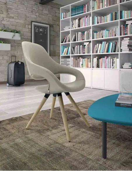 Крісло LEYFORM SAMBA PLUS 51552 для відвідувача, тканинне, із високою спинкою