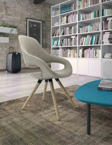 Крісло LEYFORM SAMBA PLUS 51512 для відвідувача, тканинне, із високою спинкою