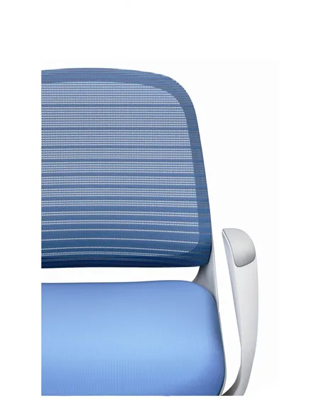 Крісло Okamura Luce Aqua Blue для оператора з підлокітниками