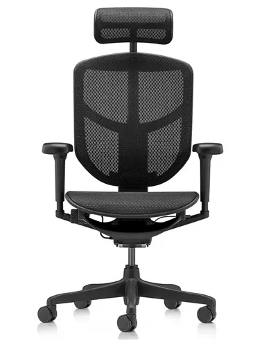 Крісло ENJOY ULTRA (EJU-B-HAM-4D, сітка T-168-B1 BLACK), ергономічне