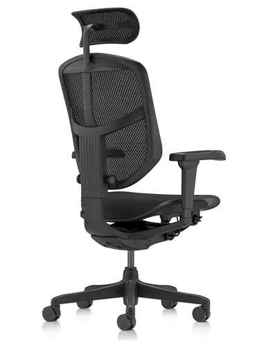 Крісло ENJOY ULTRA (EJU-B-HAM-4D, сітка T-168-B1 BLACK), ергономічне
