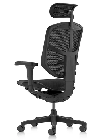 Крісло ENJOY ULTRA (EJU-B-HAM-4D, сітка T-168-B1 BLACK), ергономічне