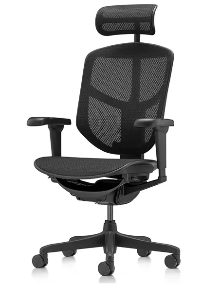 Крісло ENJOY ULTRA (EJU-B-HAM-4D, сітка T-168-B1 BLACK), ергономічне