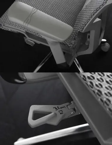 Кресло COMFORT POFIT 2 GREY с анатомической поддержкой