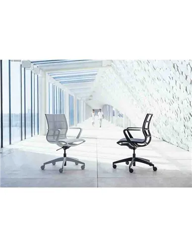 Кресло SEDUS SE:JOY EC-180 (LIGHT GREY+M72), с подлокотниками