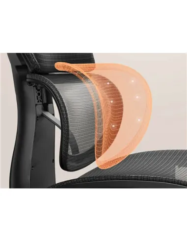 Крісло HOOKAY SHARP BLACK (HSRM01), для керівника, ергономічне