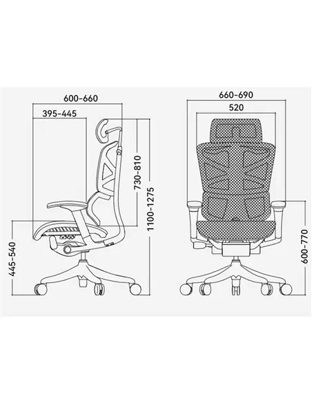 Крісло HOOKAY SHARP GREY (HSRM01-G), для керівника, ергономічне
