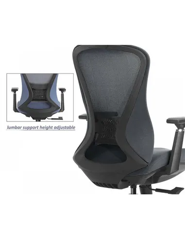 Крісло KRESLALUX K2-BH BLACK, ергономічне