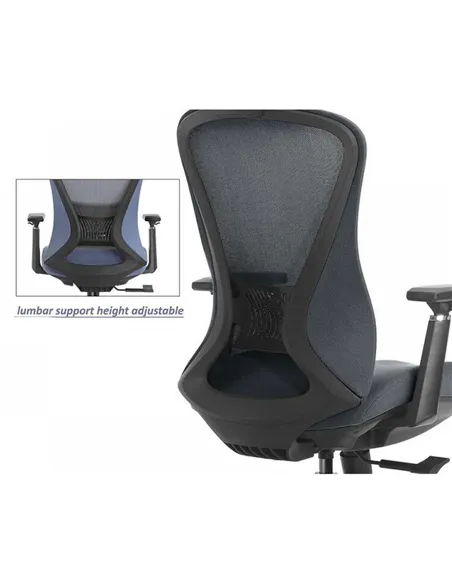 Крісло KRESLALUX K2-BH BLACK, ергономічне