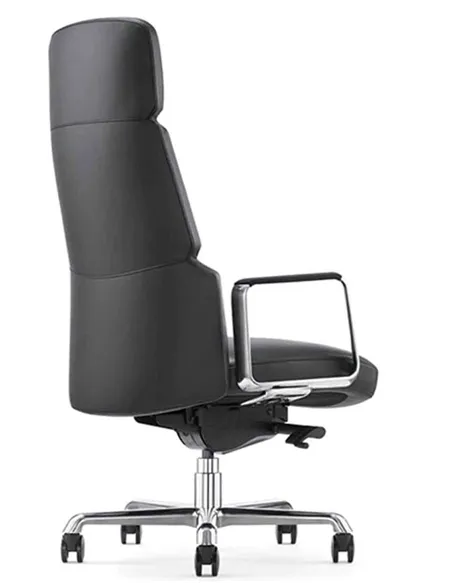 Крісло CRONUS A2411-P для керівника, шкіряне, чорний колір