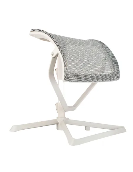 Підставка для ніг COMFORT OTTOMAN GREY з регулюванням висоти, сітчаста