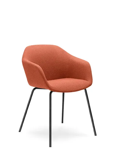Конференц-крісло LD SEATING RIVA RI-02 BLACK на ніжках