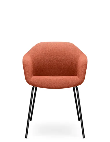 Конференц-крісло LD SEATING RIVA RI-02 BLACK на ніжках