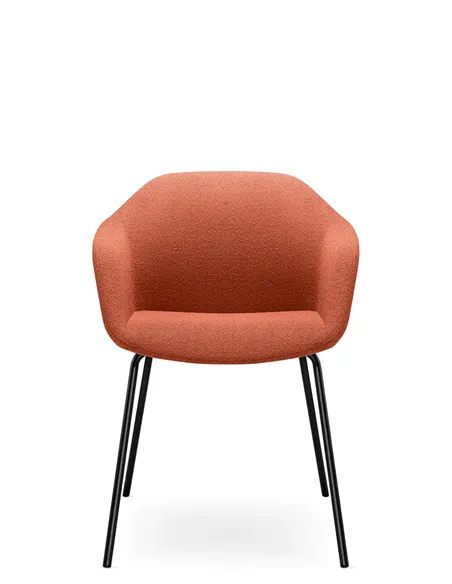 Конференц-крісло LD SEATING RIVA RI-02 BLACK на ніжках