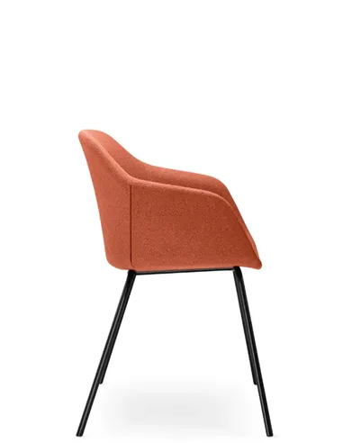 Конференц-крісло LD SEATING RIVA RI-02 BLACK на ніжках