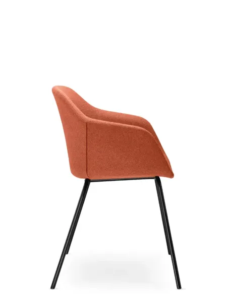 Конференц-крісло LD SEATING RIVA RI-02 BLACK на ніжках