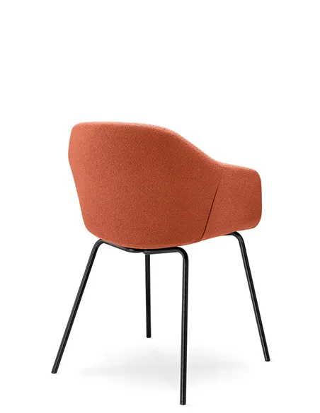 Конференц-крісло LD SEATING RIVA RI-02 BLACK на ніжках