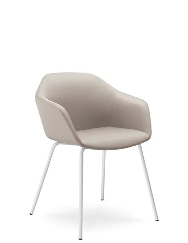 Конференц-крісло LD SEATING RIVA RI-02 WHITE на ніжках