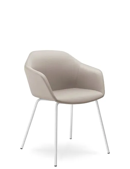 Конференц-крісло LD SEATING RIVA RI-02 WHITE на ніжках