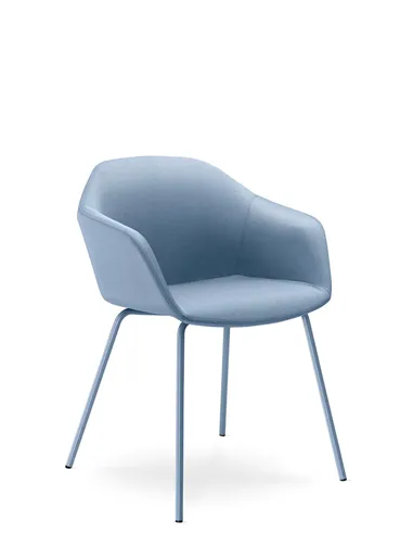 Конференц-крісло LD SEATING RIVA RI-02 BLUE на ніжках