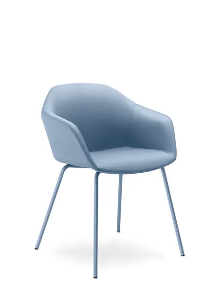 Конференц-крісло LD SEATING RIVA RI-02 BLUE на ніжках