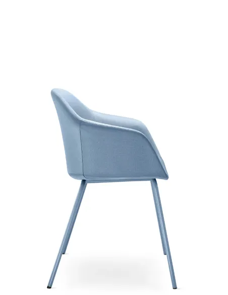 Конференц-крісло LD SEATING RIVA RI-02 BLUE на ніжках
