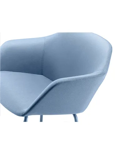 Конференц-крісло LD SEATING RIVA RI-02 BLUE на ніжках