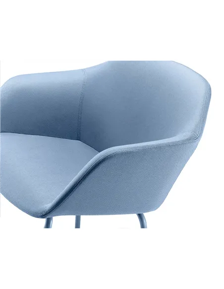 Конференц-крісло LD SEATING RIVA RI-02 BLUE на ніжках