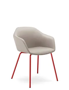 Конференц-кресло LD SEATING RIVA RI-02 SIGNAL RED на ножках 2