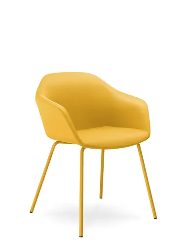 Конференц-крісло LD SEATING RIVA RI-02 YELLOW на ніжках