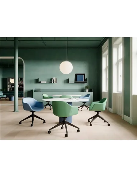 Конференц-кресло LD SEATING RIVA RI-02, F02-BL