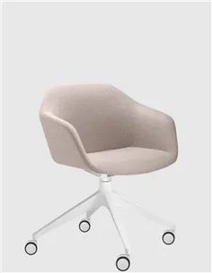 Конференц-крісло LD SEATING RIVA RI-02, F02-WH, на колесах