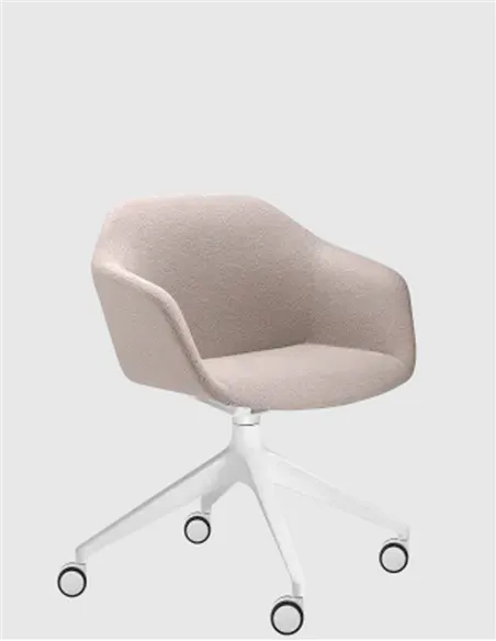 Конференц-крісло LD SEATING RIVA RI-02, F02-WH, на колесах