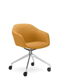 Конференц-крісло LD SEATING RIVA RI-02, F75-N6, на колесах