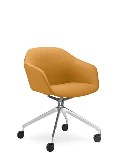 Конференц-крісло LD SEATING RIVA RI-02, F75-N6, на колесах