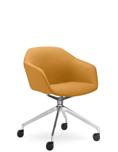 Конференц-крісло LD SEATING RIVA RI-02, F75-N6, на колесах