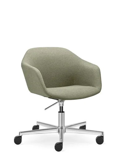 Конференц-крісло LD SEATING RIVA RI-02, F37-N6, на колесах