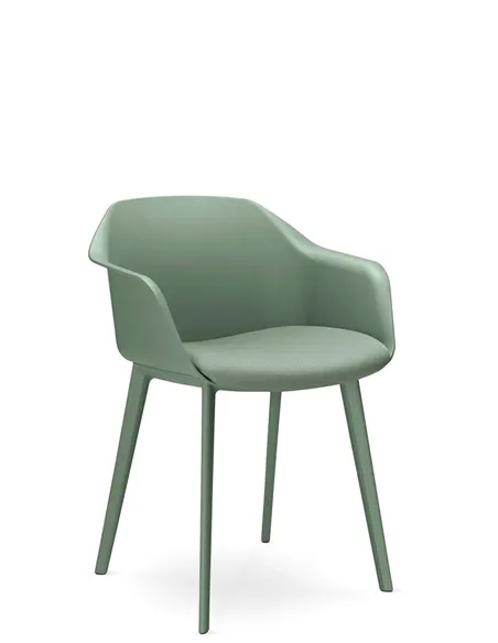Крісло для відвідувача LD SEATING RIVA RI-01-PP на ніжках, з м'яким сидінням