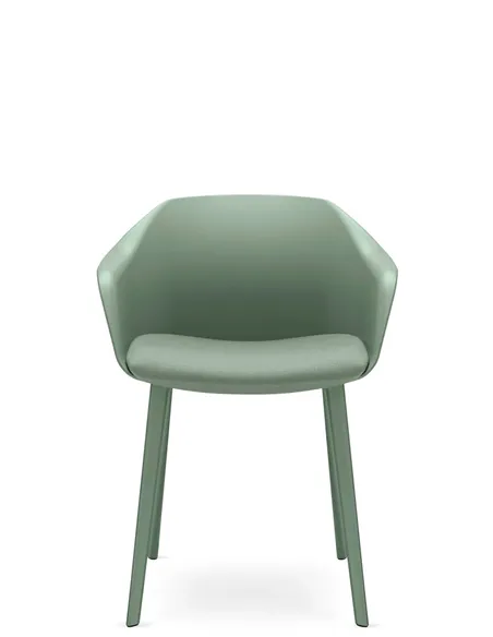 Крісло для відвідувача LD SEATING RIVA RI-01-PP на ніжках, з м'яким сидінням