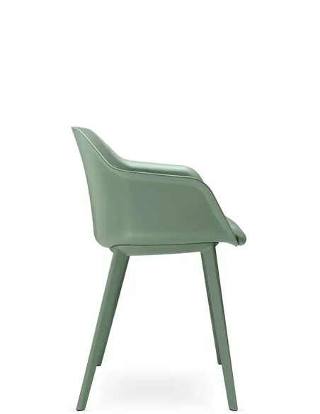 Крісло для відвідувача LD SEATING RIVA RI-01-PP на ніжках, з м'яким сидінням