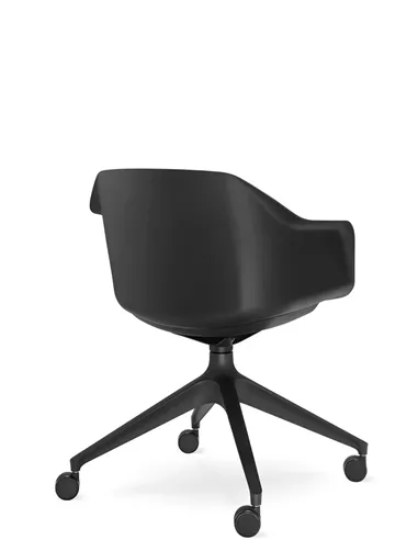 Кресло для посетителя LD SEATING RIVA RI-01, F02-BL, с мягким сиденьем