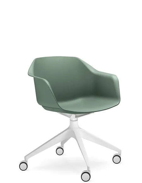Крісло для відвідувача LD SEATING RIVA RI-01, F02-WH