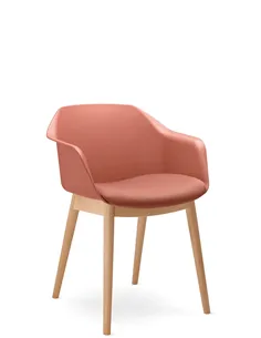 Крісло для відвідувача LD SEATING RIVA RI-01, D на ніжках, з м'яким сидінням