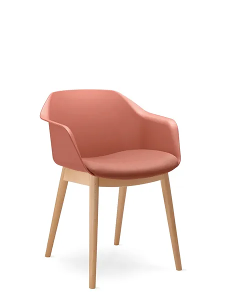 Крісло для відвідувача LD SEATING RIVA RI-01, D на ніжках, з м'яким сидінням
