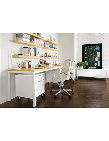 Крісло Okamura Luce Aqua Blue для оператора з підлокітниками