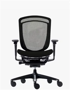 Крісло OKAMURA CONTESSA SECONDA, із сітчастим сидінням, чорний корпус, чорна хрестовина 2